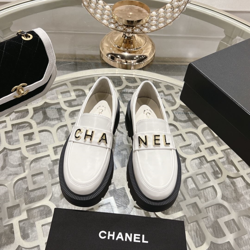 Ch*el leather shoes